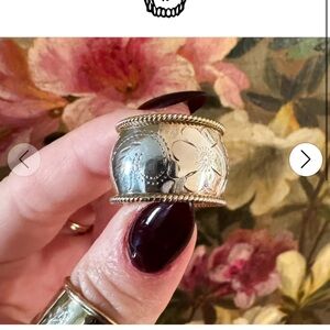 Vintage silver & gold floral Elegant Silver and Gold Floral Ring